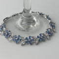 Periwinkle Floral Tennis Bracelet with Pear-Cut & Marquise CZ